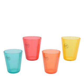 Set di 4 bicchieri in plastica | 2 pezzi