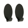 Haken zelfklevend zwart | 2 stuks