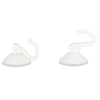 Metaltex haken met zuignap 2 stuks wit