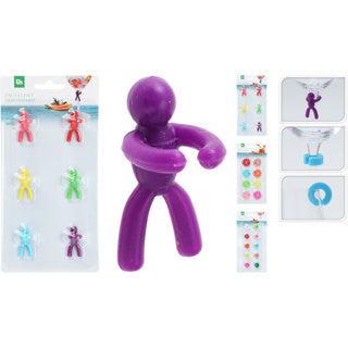 Marcatori di vetro in PVC e silicone 3 assorchi
