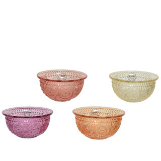 Cuenco cristal 4 surtido 12,7 cm | 4 piezas