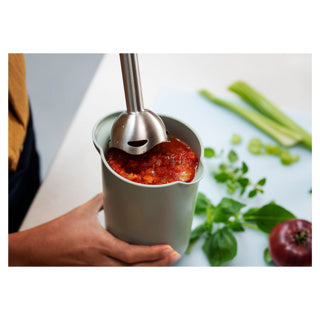 Mescola la tazza 1L con coperchio blu scuro