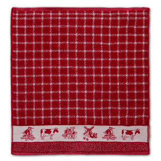 Ddddd keukendoek dutchie rood 50x55cm