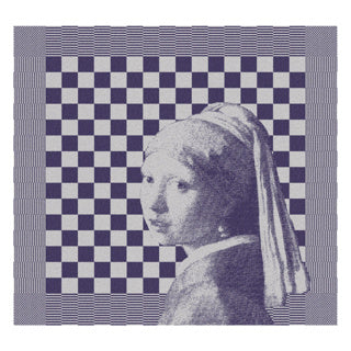 DDDDD TEA SCHEEL GIRL con una perla 60 x 65 blu