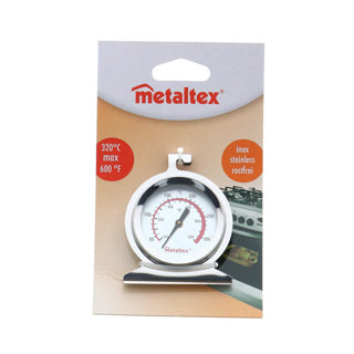 Termometro al forno metallico metaltex in acciaio inossidabile da 6 cm
