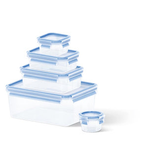 Basella di versholding fresco Tefal 100% -Free, impostare 5 pezzi 0,15 0,2 0,55 1,00 3,70L