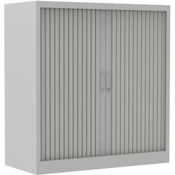 Armadio con ante a rulli chs105100 grigio 100 x 45 x 105 cm