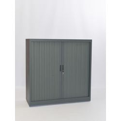 Armadio con ante a rulli chs120120 antracite 120 x 45 x 120 cm