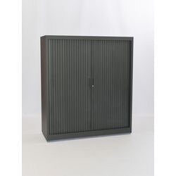 Armadio con ante a rulli chs120120 nero 120 x 45 x 120 cm