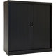 Armadio con ante a rulli chs135120 nero 120 x 45 x 135 cm