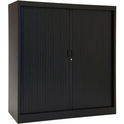 Armadio con ante a rulli chs135120 nero 120 x 45 x 135 cm