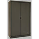 Armario con puerta enrollable chs195120 antracita 120 x 45 x 195 cm