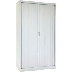 Armadio con ante a rulli chs195120 grigio 120 x 45 x 195 cm