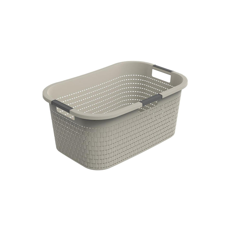 Rotho Rotho Country Laundry Basket 40L Cappuccino
