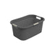 Rotho Laundry Basket 40L Country Antracite