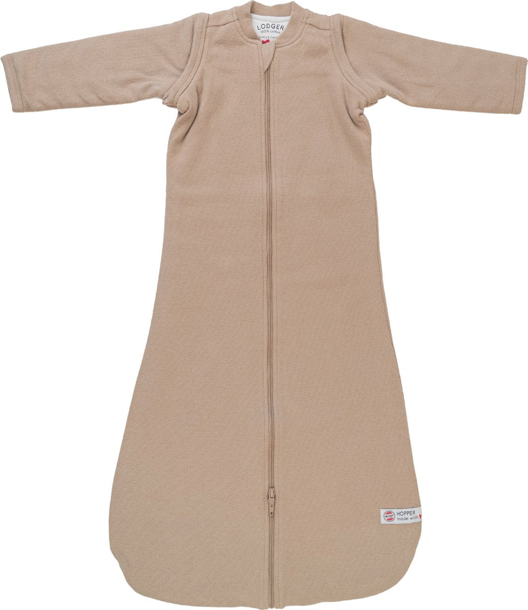 Lodger hopper - saco de dormir de invierno para bebé con mangas con cremallera - 98 cm - 3,3 tog - silla de coche - beige - saco de dormir de invierno