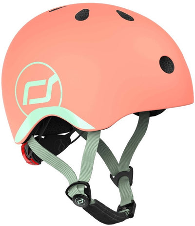 Casco infantil Scoot Ride scoot and ride xxs-s - melocotón - para 1-4 años - con luz LED