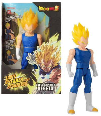Bandai - dragon ball super - figura gigante che supera il limite 30 cm - super saiyan 2 vegeta - licenza ufficiale - grande figura vegeta con suoni e luci scintillanti - giocattolo per bambini da 4 anni in su - 38567