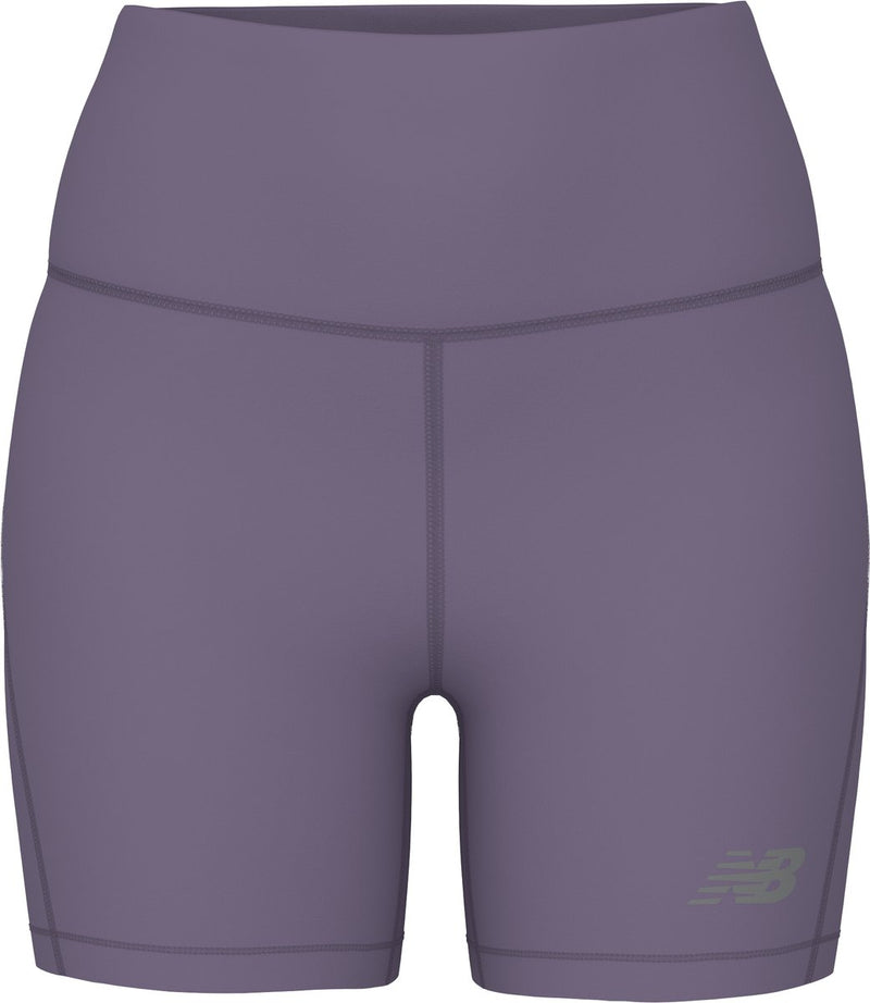 New balance sport fitted short 5 dames sportbroek - candied violet