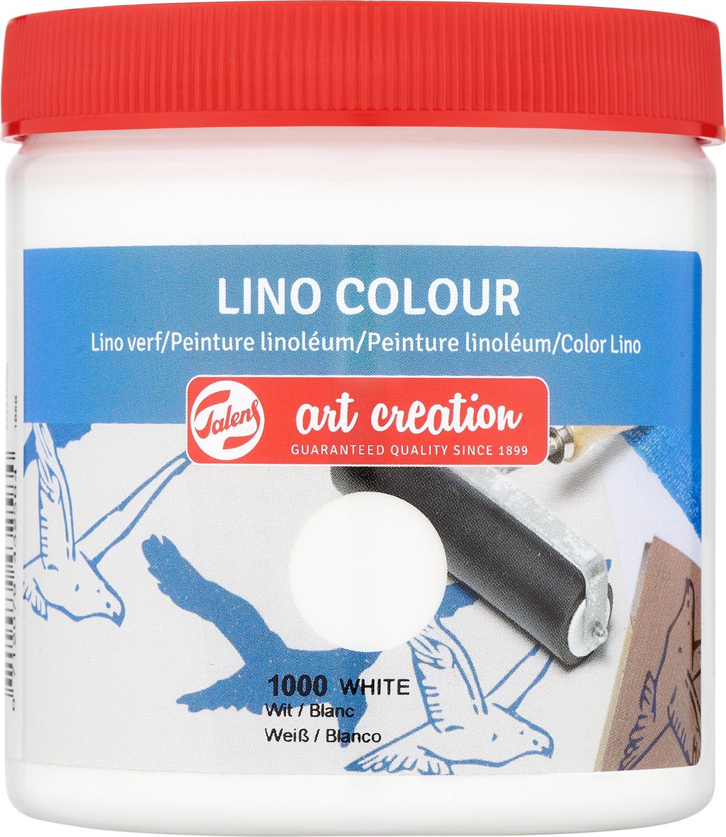 Talens art creation linoverf 250ml - wit - linoleum - blockprint