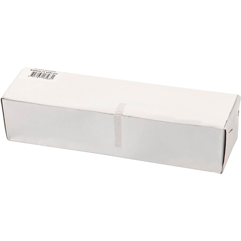 Pinceles para laca Creativ Company, l: 18,5 cm, a: 25 mm, planos, 12 piezas 1 caja