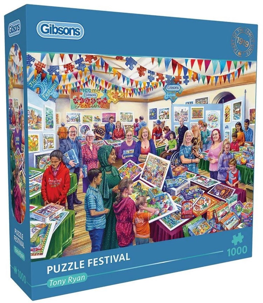 Gibsons - puzzle festival (di tony ryan) - 1000 pezzi 68×49 cm (l×a) - puzzle per adulti