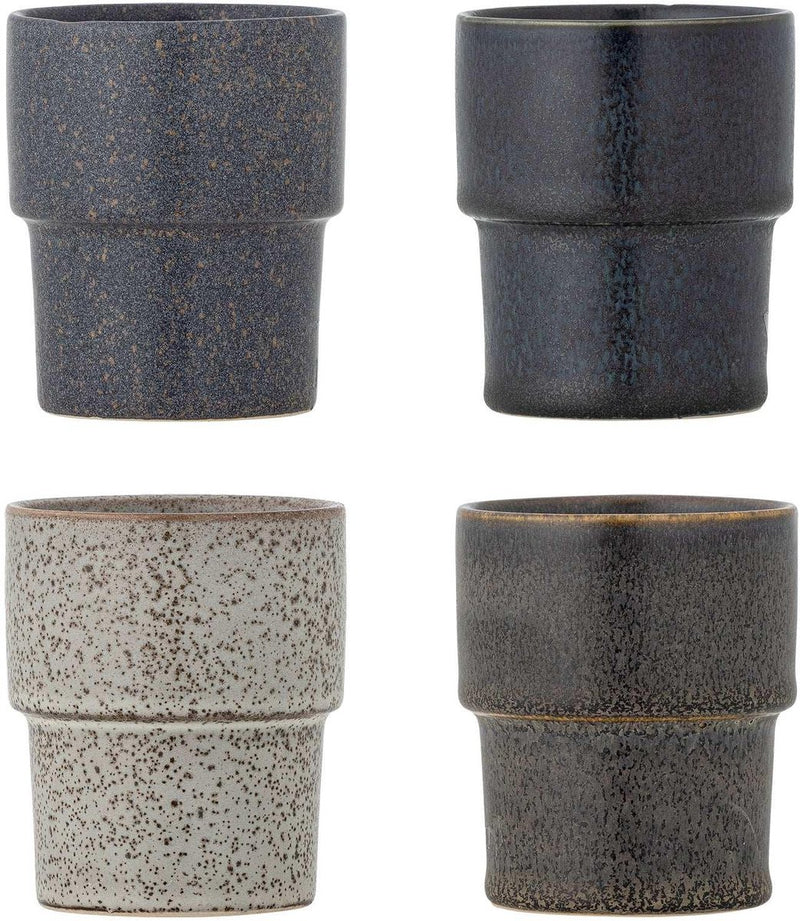 Tazza Bloomingville in terracotta marrone ewan - set di 4