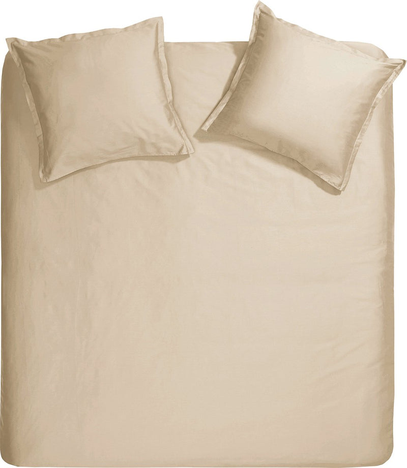 Copripiumino La domenica di Cenerentola - 2 persone - raso - 200x200 220 cm - sabbia chiaro + 2 federe 60x70