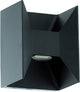 Eglo morino wandlamp buiten - led - 18 cm - antraciet