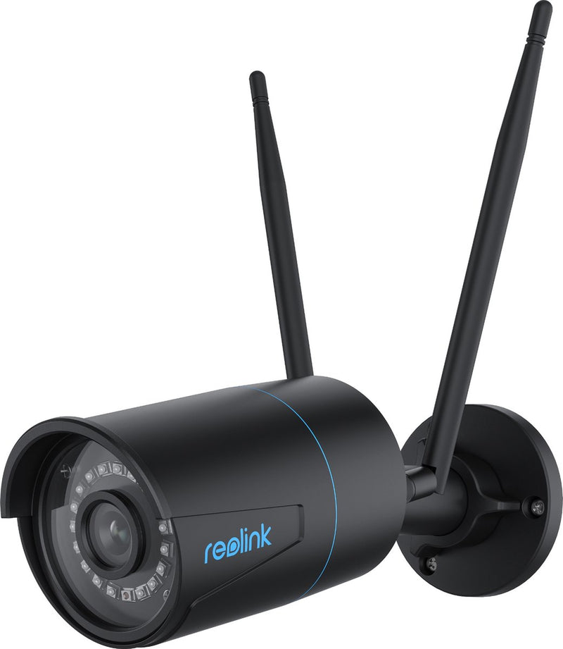 Reolink W320-B - Cámara de seguridad exterior de 5 MP, WiFi 2.4 5 GHz, detección de personas, vehículos, animales, visión nocturna de 30 metros