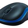 Logitech m185 wireless optical mouse blue [rf 2.4ghz, 1000 dpi, 3-button, aa, 10m]