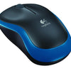 Logitech m185 wireless optical mouse blue [rf 2.4ghz, 1000 dpi, 3-button, aa, 10m]