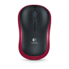Logitech m185 wireless optical mouse red [rf 2.4ghz, 1000 dpi, 3-button, aa, 10m]