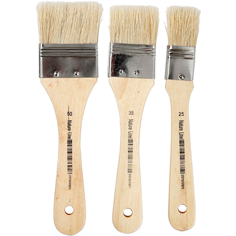 Creativ company https: www.cchobby.nl vernis-lak-kwasten-l-19-cm-b-25-50-mm-plat-3-stuk-1-doos