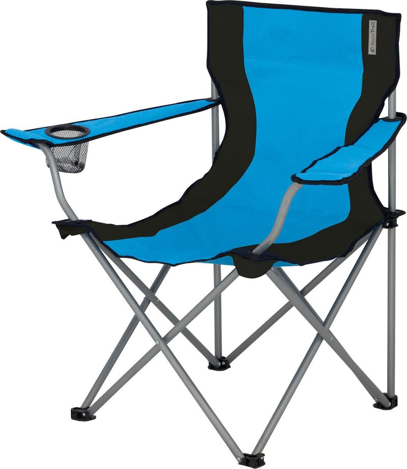 Silla de camping Eurotrail Lausanne - negro celeste