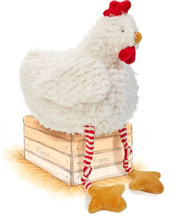 Peluche coniglietti della baia Clucky il pollo - animale di peluche - dettagli ricamati - pollo - 37 cm - sicuro per tutte le età