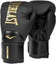 Guantoni da boxe Everlast elite 2, nero oro (disponibili in diverse misure)
