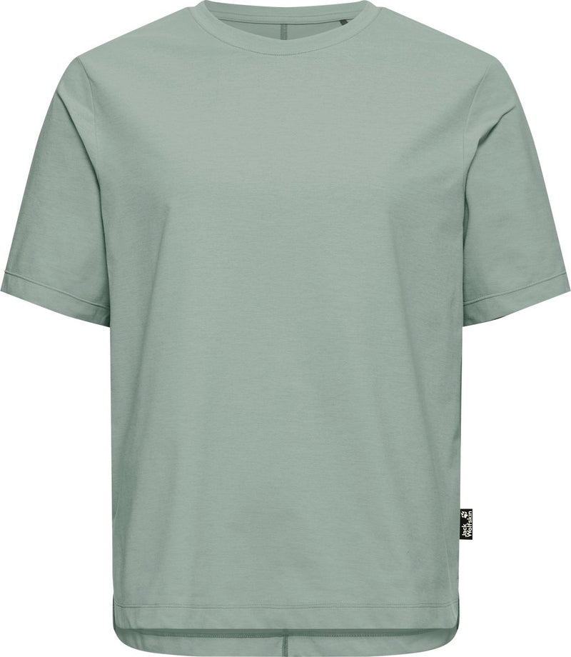 Jack wolfskin travel t w camicia da esterno da donna-verde zinnia