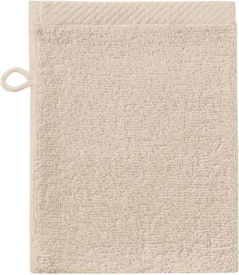 Cavalluccio marino - puro - 3x salviette - 16x21 cm - set da 3 pezzi - color sabbia