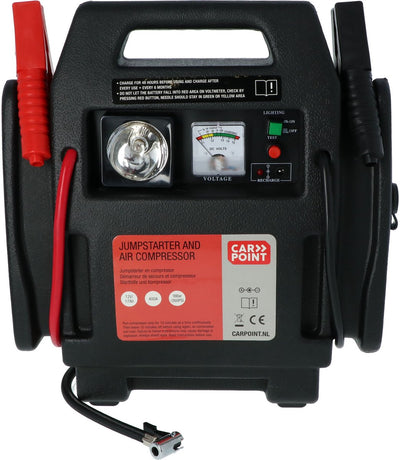 Ayuda de inicio de Carpa y compresor de aire 12 V 17 ah rojo