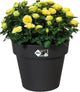 Elho green basics top planter 47 - vaso da fiori da esterno - ø 47,0 x h 40,0 cm - living black