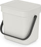 Brabantia Waste Bin Ordina Go 3L Grigio chiaro
