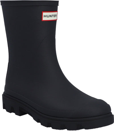Stivali da pioggia unisex Hunter Downpour Short isolati - neri