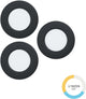Faretto da incasso Eglo fueva 6 - LED - ø 8,8 cm - nero - luce bianca regolabile (calda, neutra e luce diurna) - set da 3 pezzi