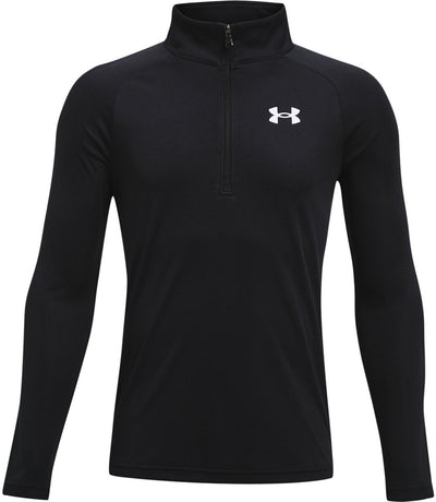 Maglia sportiva unisex Under Armour ua tech 2.0 1 - 2 zip - nera - bianca