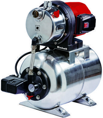 Einhell electric booster pump GC-WW 1250 nn - 1200 W - 5000 l h - 5 bar - capacity stainless steel pressure vessel: 20 l - max. head: 50 m