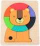 Vilac rompecabezas de madera león andy westface juguetes educativos coloridos.