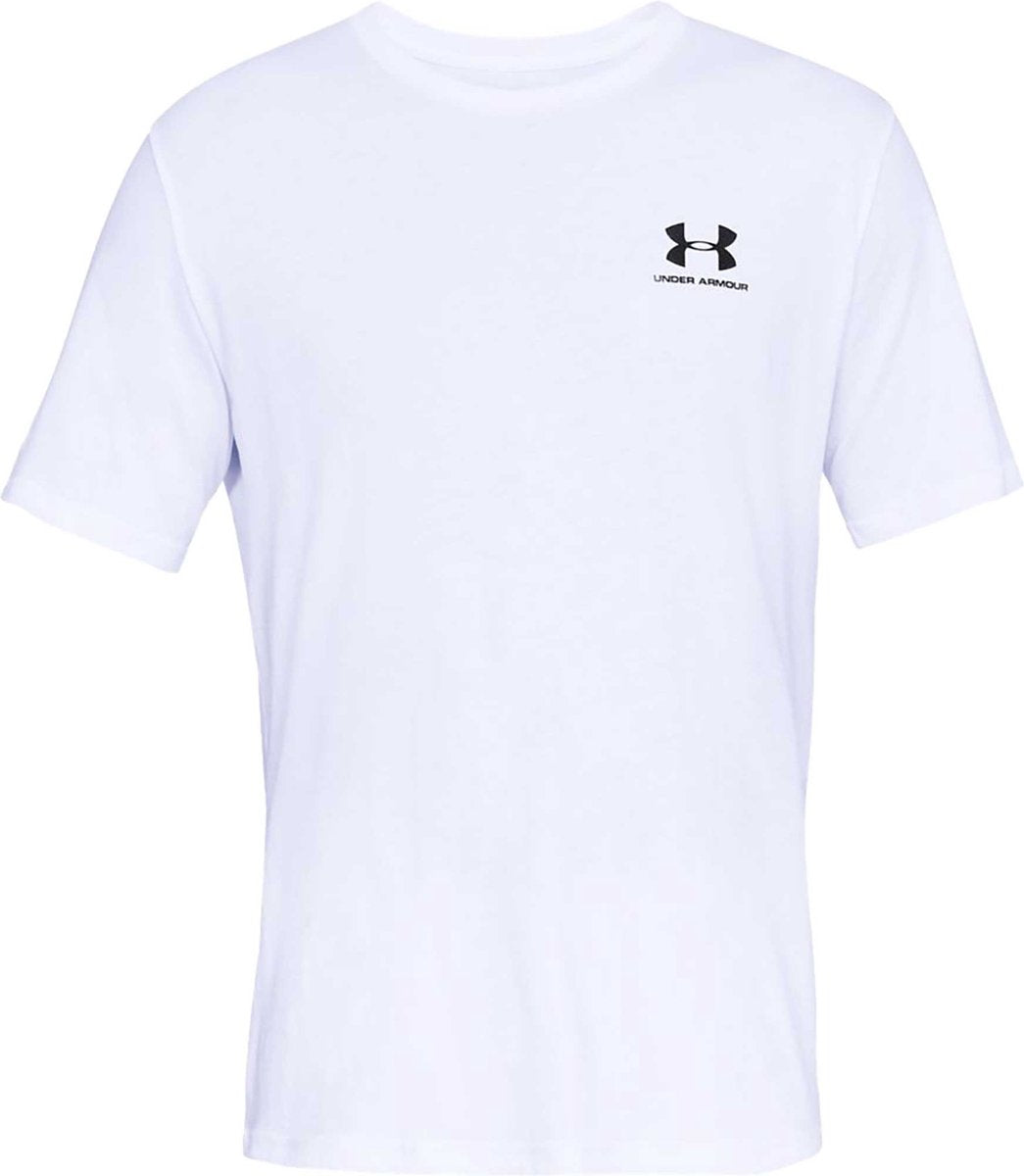 Maglia sportiva da uomo Under Armour UA M Sportstyle LC SS-WHT - bianca - nera