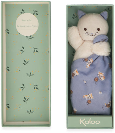 Kaloo - carre douceur - cuddle cloth - cat - lilac
