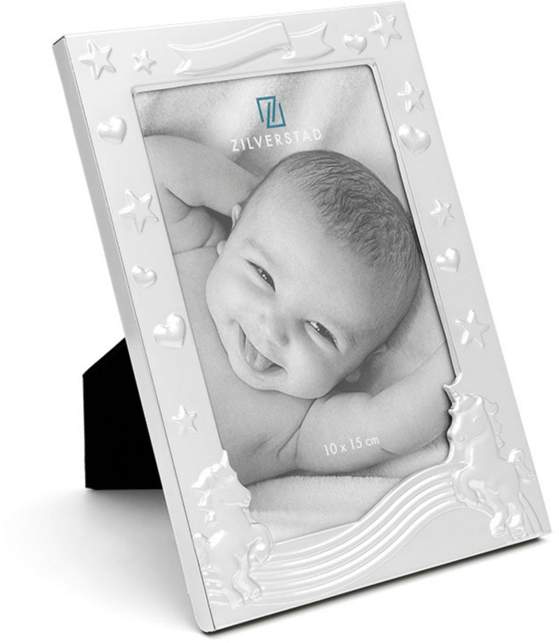 Zilverstad - cornice per foto bambino ABC 10x15 cm placcata argento